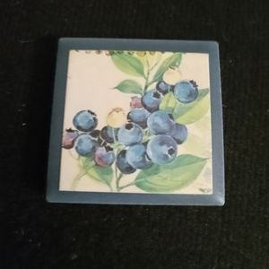 Blueberries Ceramic tile magnet kitchen magnet Fruit magnet